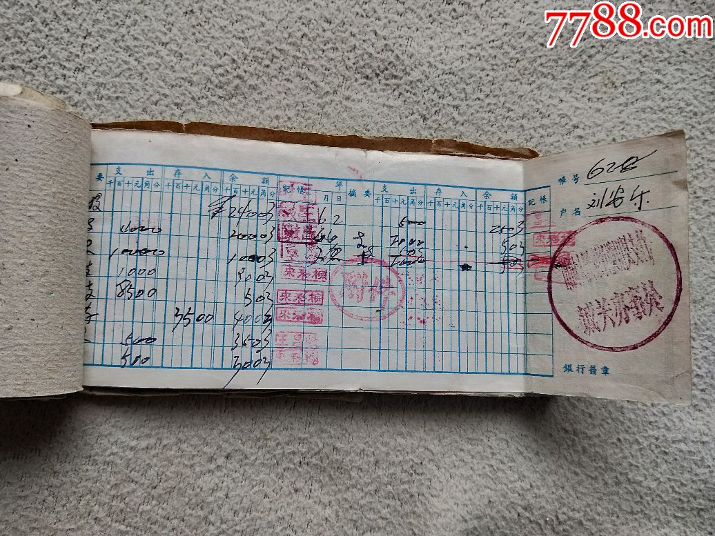A6309,山西人民银行存单存折、现金传票等等