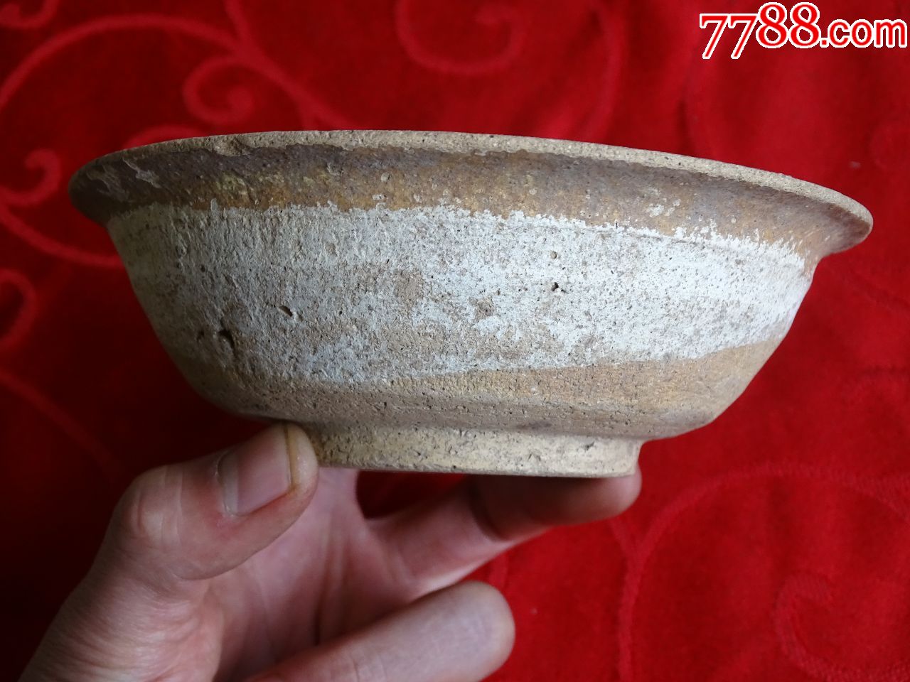 汉代陶胎白釉碗_价格200000.