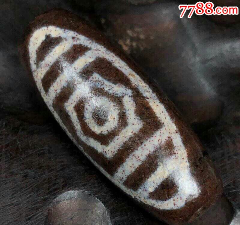 极品象雄一眼藏文天珠027