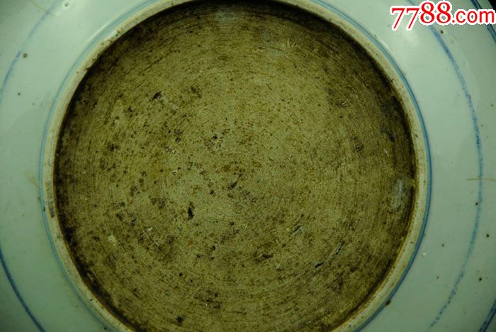 清三代青花瓷雍正菊花纹大盘景德镇老瓷器陈设摆件包老包真藏品