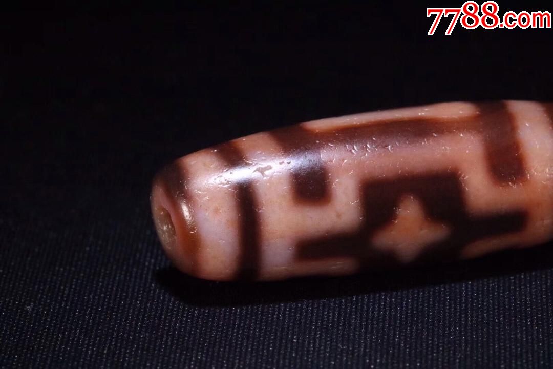 藏传朱砂平安十字佛天珠