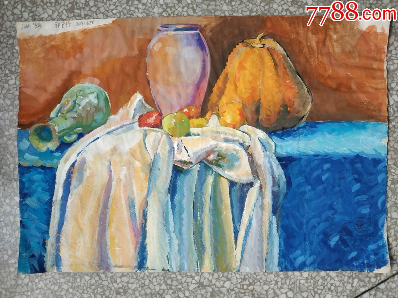鲁美学生水粉写生:印象派
