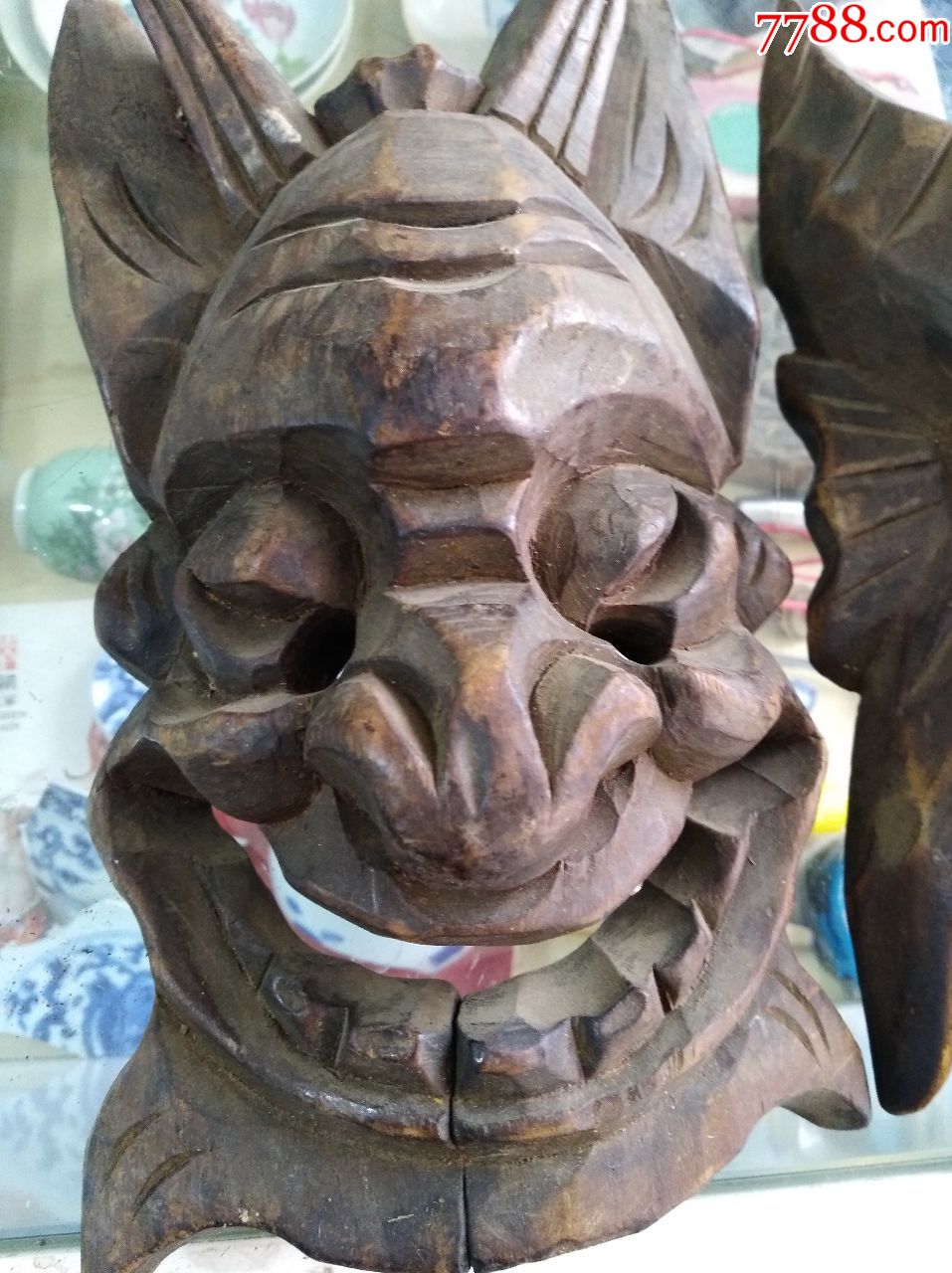 江西傩面具二件