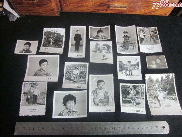 【时代记忆老照片收藏】上世纪60-80年代儿童胖娃娃照片一组留念.