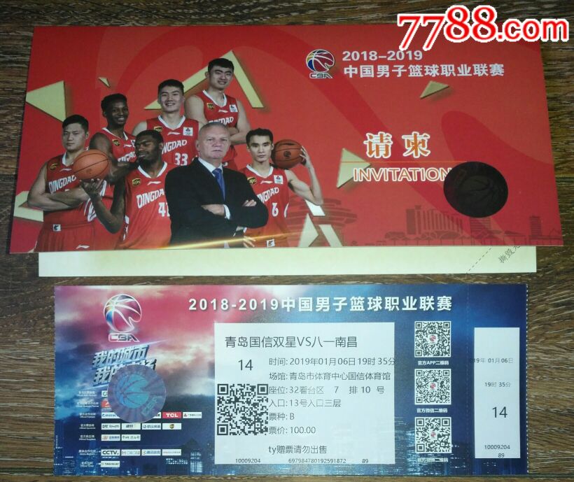 2018-2019中国男子篮球职业联赛【青岛双星V