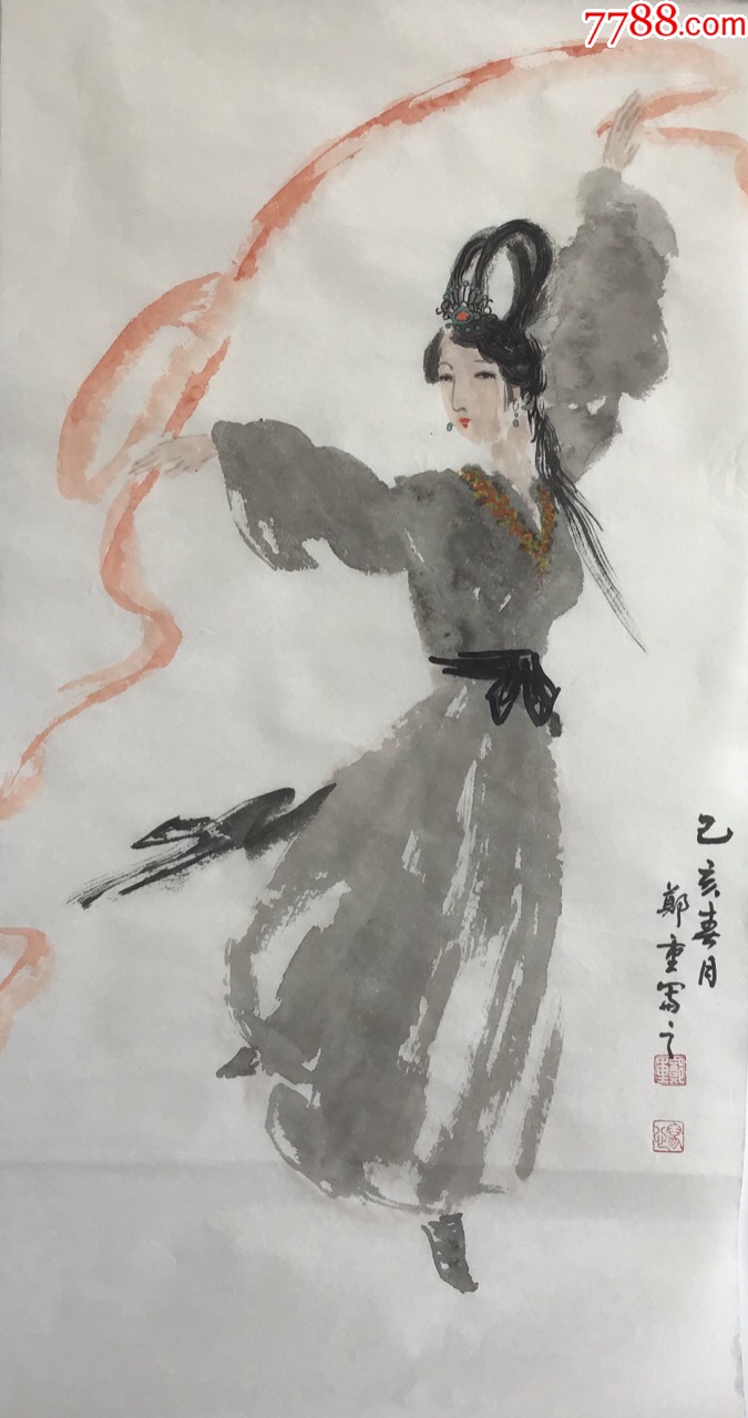 人物画.舞女