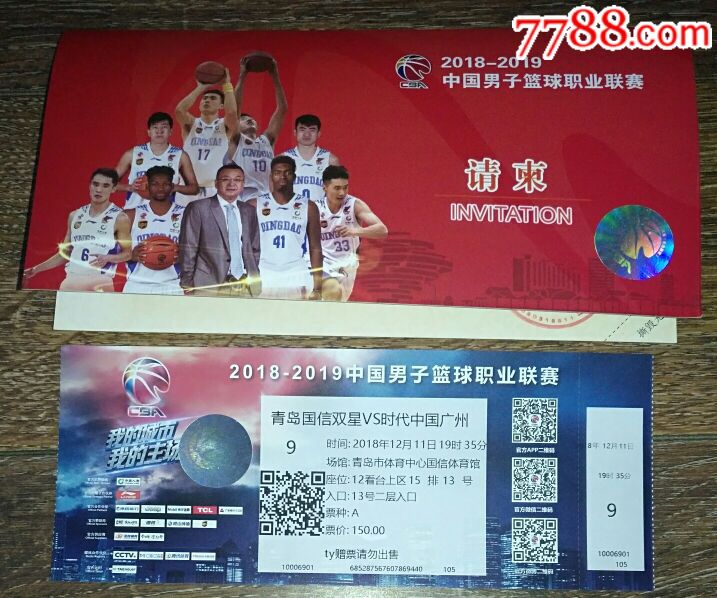 2018-2019中国男子篮球职业联赛【青岛双星V