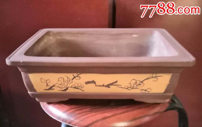 六七十年代紫砂盆景盆_价格1600.