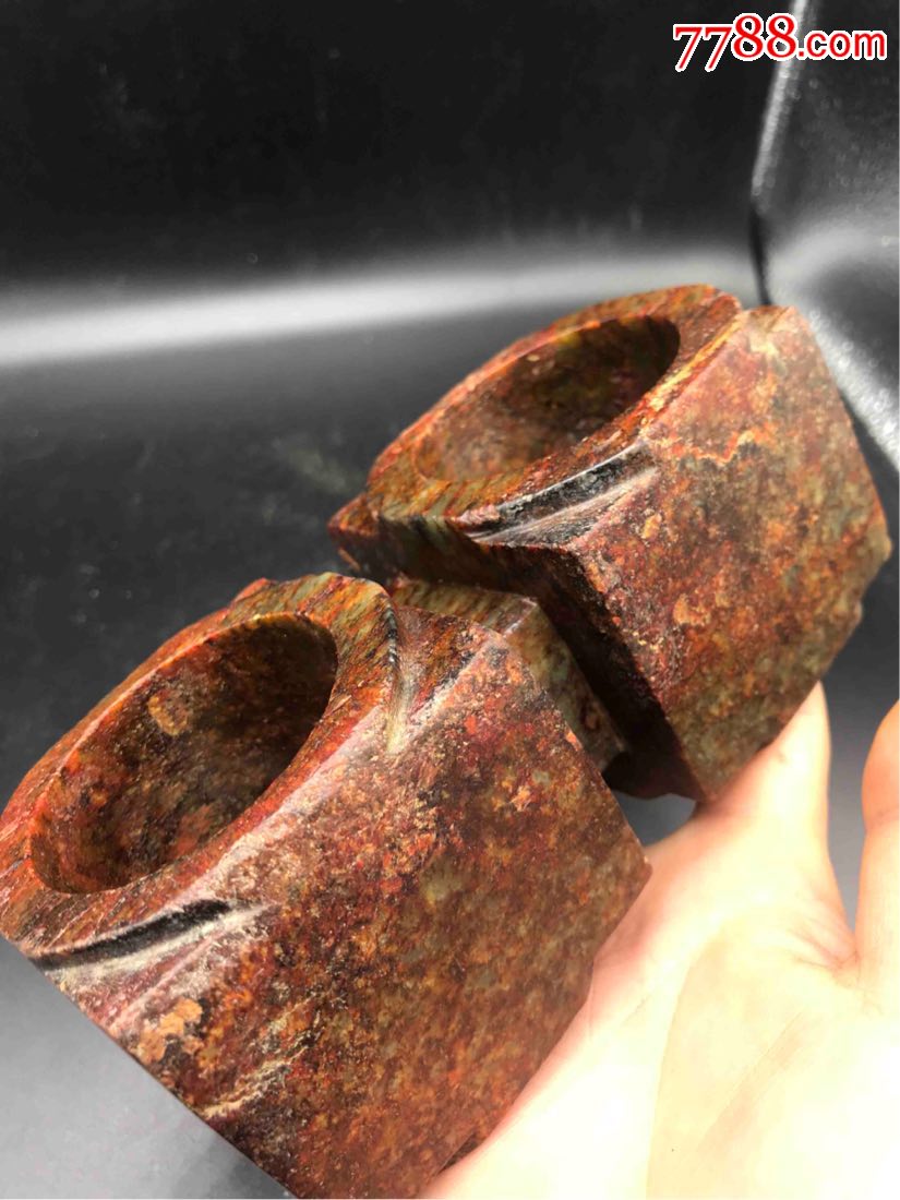 高古玉琮商代玉琮连体琮文化期