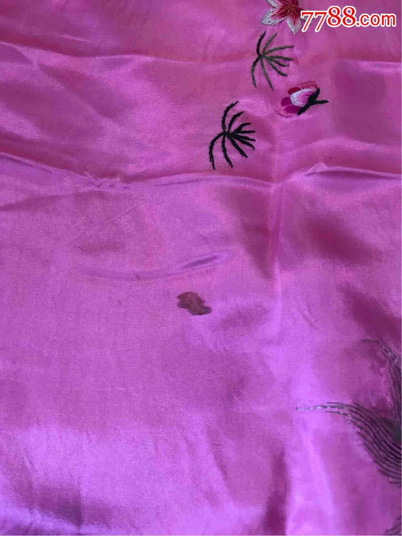 真丝手绣被面