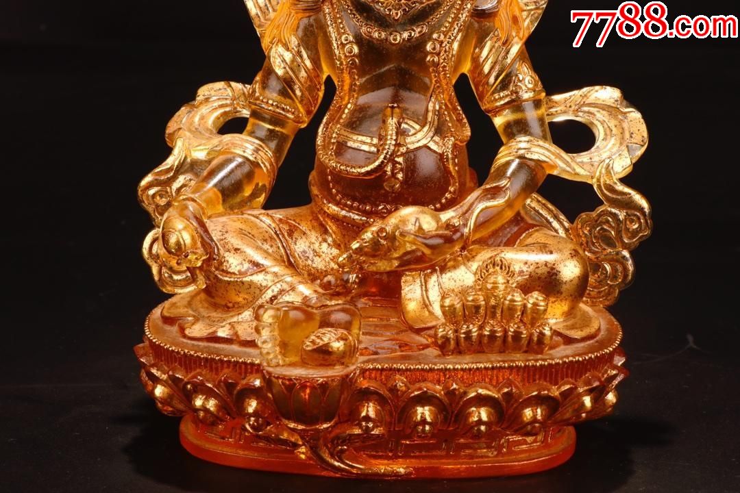 清乾隆御制琉璃鎏金“五路财神”造像