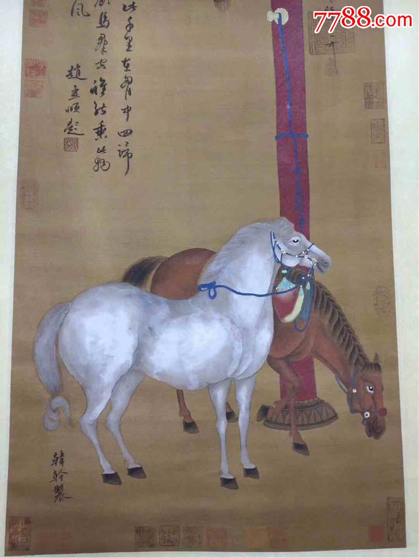 韩干(约706年-783年),唐代画家,以画马著称,蓝田(今陕西蓝田)人.