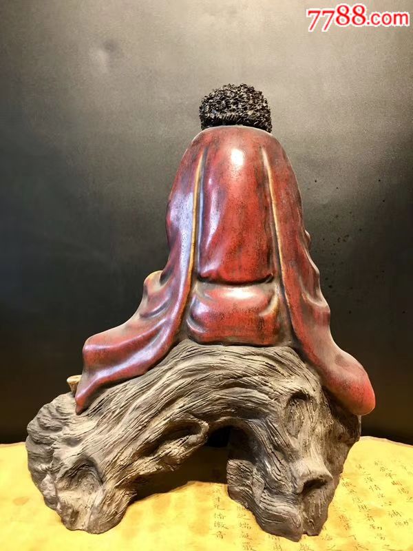紫砂制作人,周恩裕,纯手工制作而成,达摩祖师爷