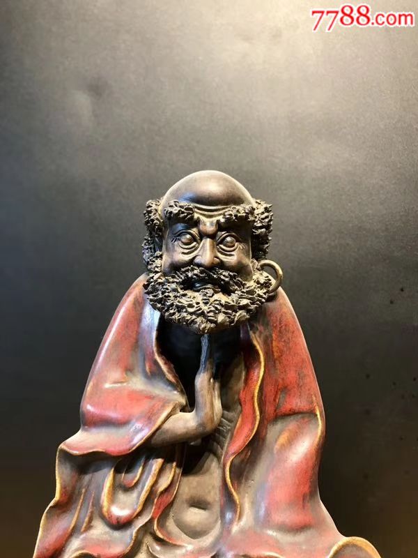 紫砂制作人,周恩裕,纯手工制作而成,达摩祖师爷
