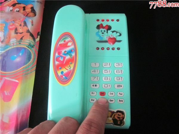 上世纪80-90年代小电话有音乐原盒未开封玩具童年怀旧