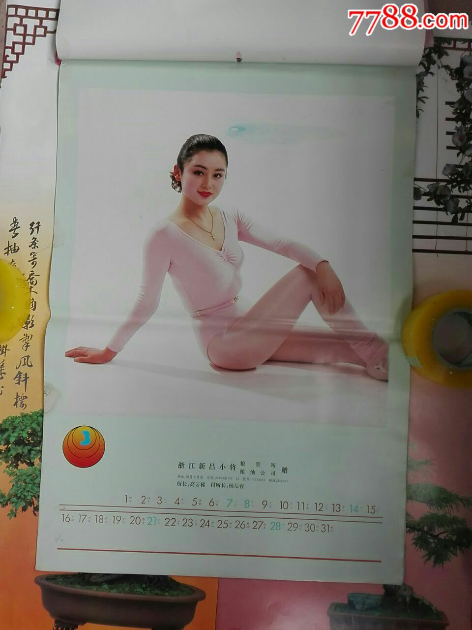 中国影视明星1993年美女挂历