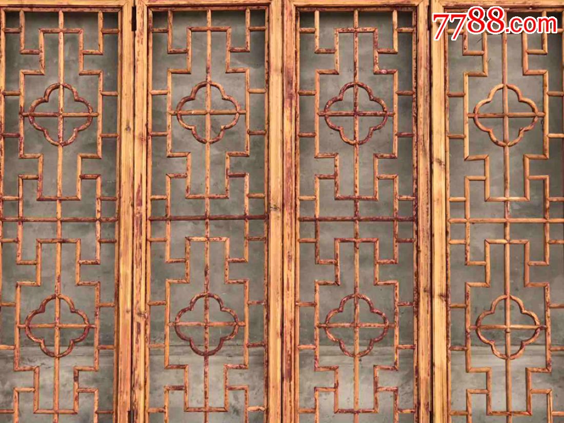 江南韵|十二连窗清晚期南方建筑隔扇12片一套纯手工制作做工精致.