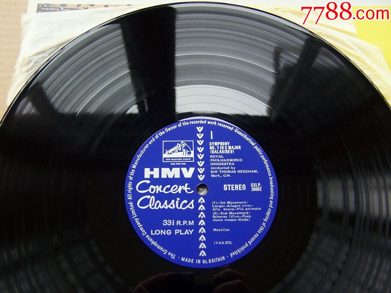 巴拉基列夫C大调第一交响曲第三乐章,比彻姆爵