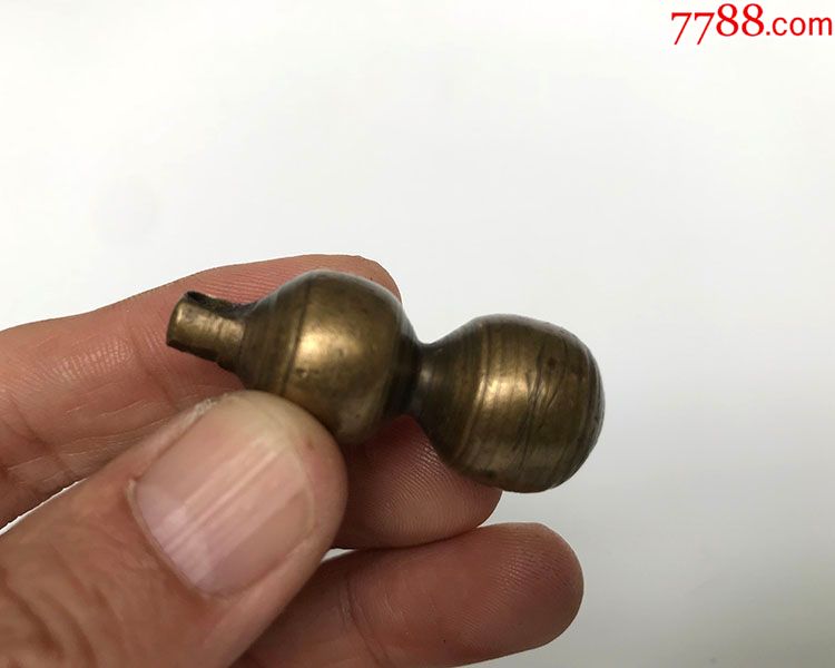 清末民国老铜葫芦纯手工实心铜葫芦古董老包浆葫芦包老保真