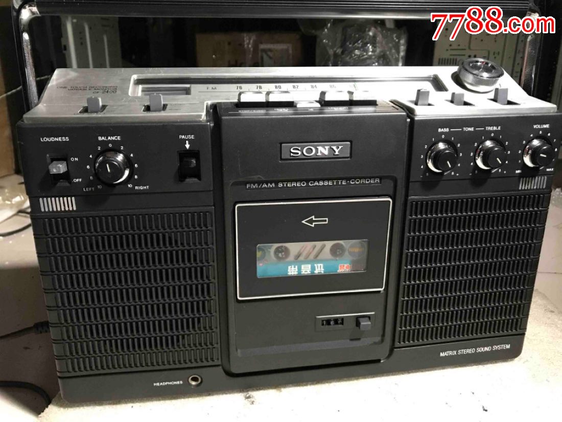 日本原产,索尼,sony,cf-2400旗舰型收录机