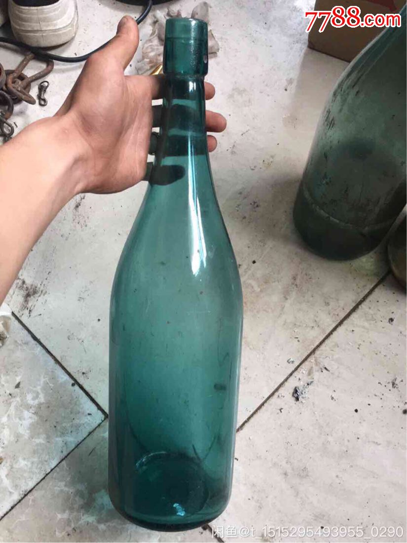 清代民国老玻璃瓶超大老玻璃瓶装饰怀旧复古