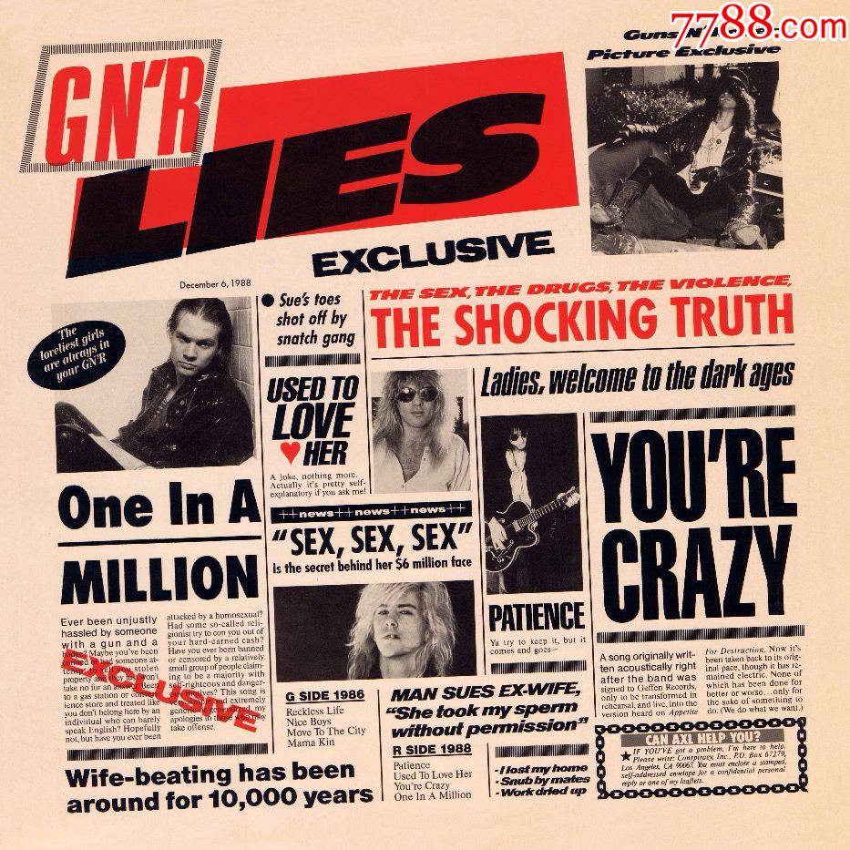 guns-n-roses-lies[ep](lp)枪炮与玫瑰乐队-谎言_价格120元_第1张