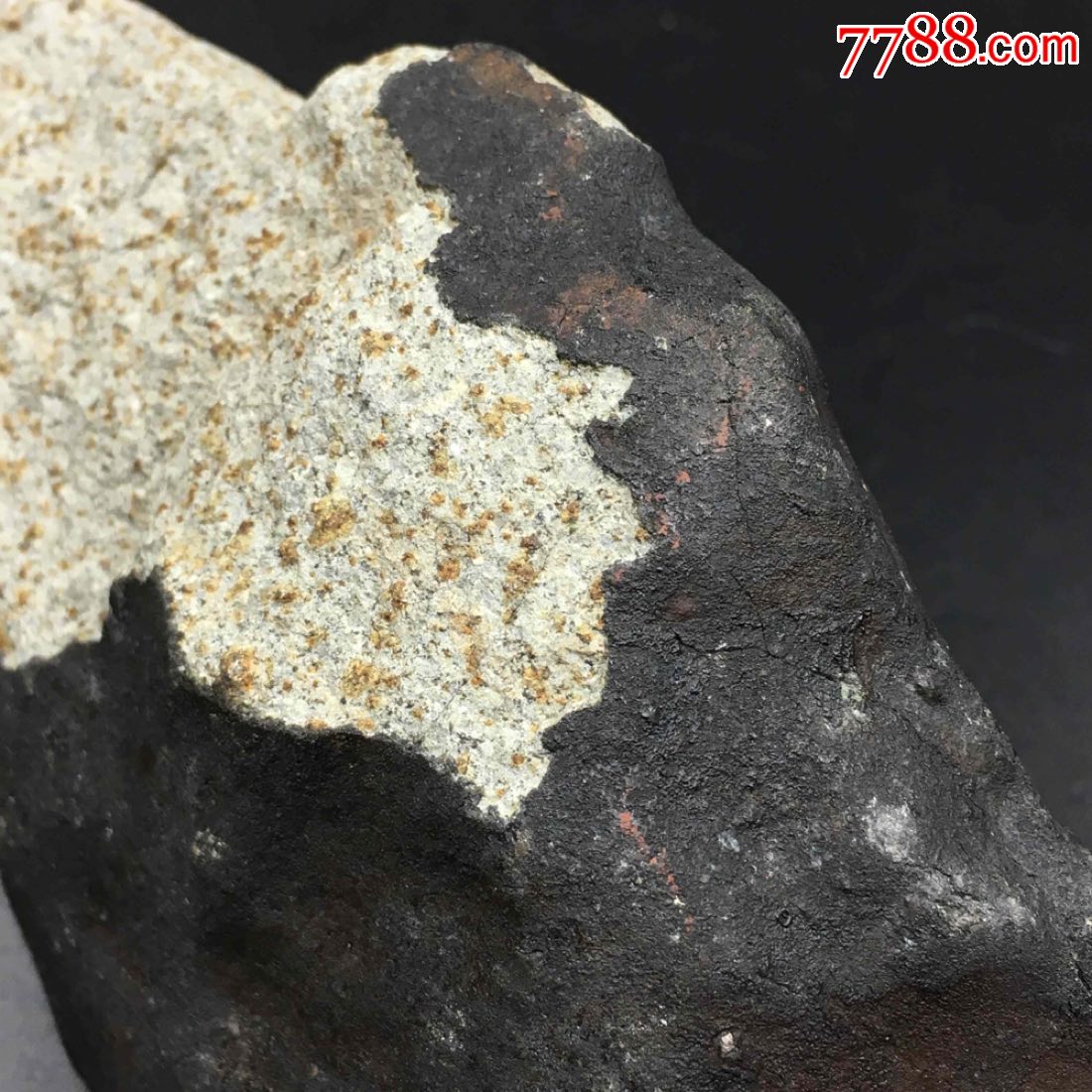 【kk陨石工作室】ghdami利比亚目击石陨石沸腾熔壳704克