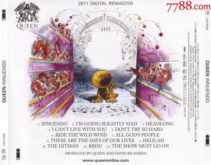 queen-1991-innuendo-皇后乐队-暗讽-sacd_价格120.