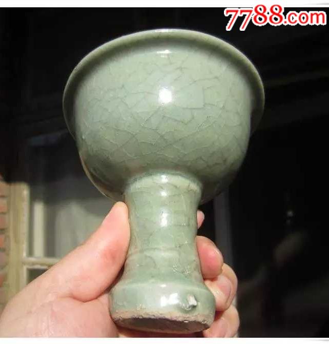 一口价宋代龙泉高足杯