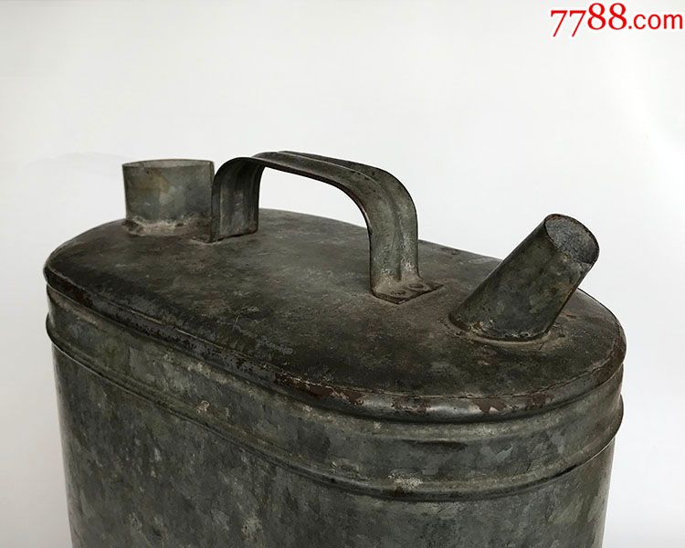 六七十年代老铁皮桶怀旧水桶铁桶老式复古vintage老铁艺插花桶