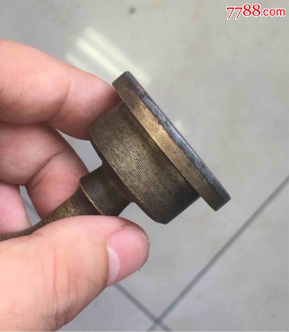 巴中邮电局作废退役铜印章收藏包邮包老铜把手复古时代印记浓烈