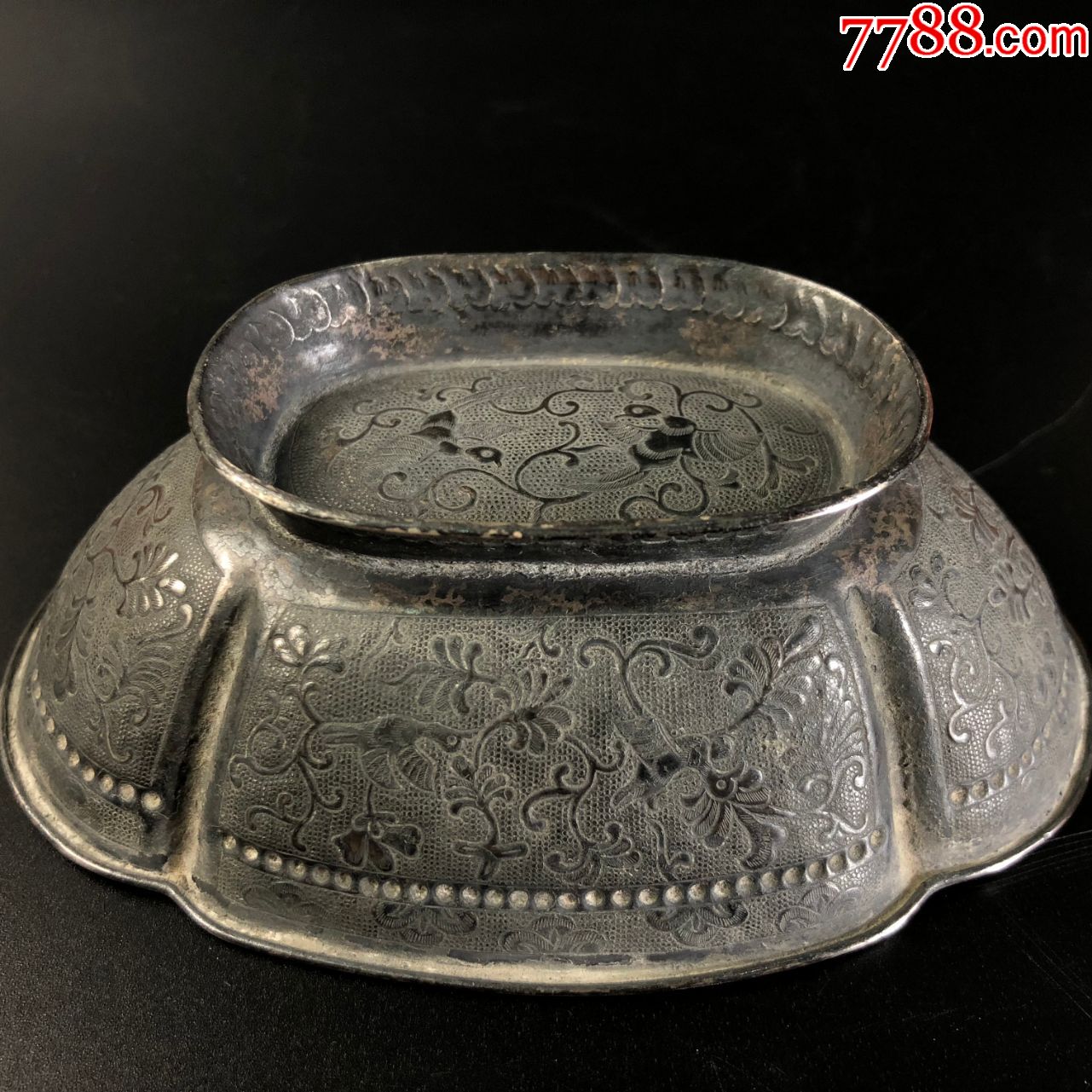 金银器唐代辽金时期纯银鎏金花鸟杯