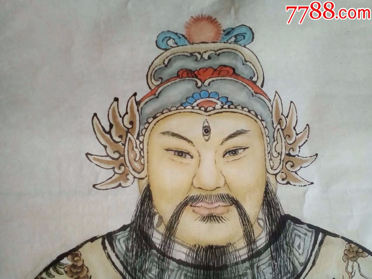 特价,保证纯手工绘画精品人物画国画,五帝神像菩萨佛像水陆画像