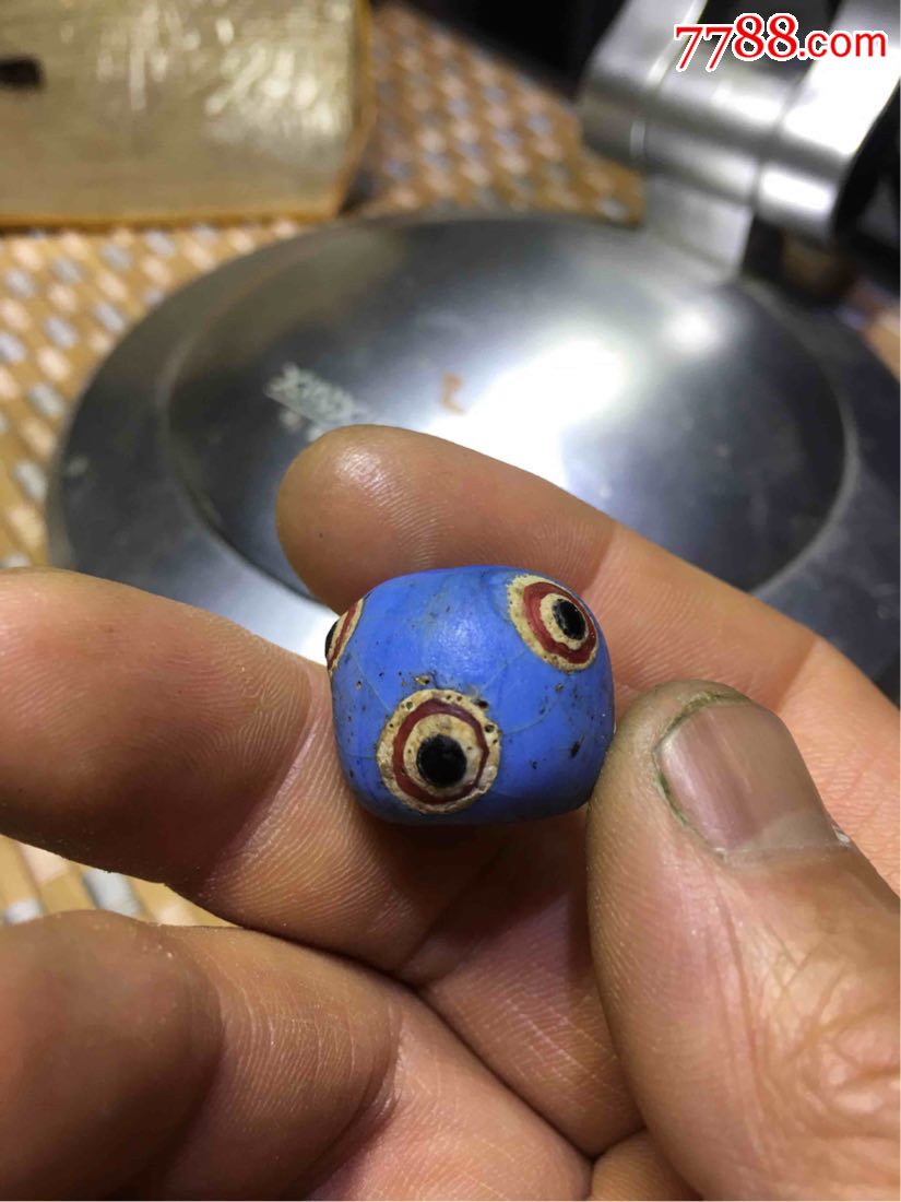 战汉琉璃蜻蜓眼珠子