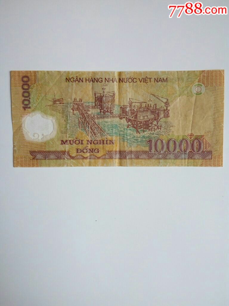 越南10000盾塑料币