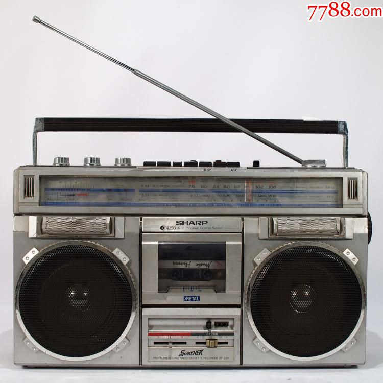 古董老物件夏普/sharpgf-229老式卡带机/录音机/声宝收音机