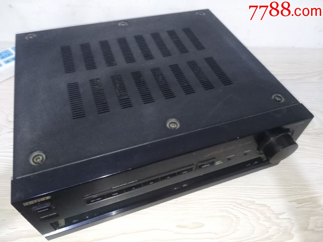 kones高士牌a.v-336e型超级重磅功放机,超重低音 等响度功能,重低音加