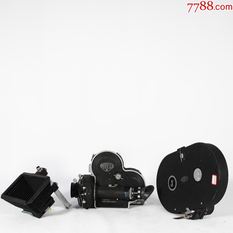 典藏老电影机德国古董阿莱arriflex16毫米电影胶片摄影机实木脚架