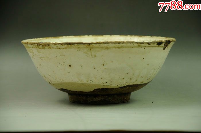 清代磁州窑青白瓷大碗陈设摆件古董古玩包老包真古典艺术品收藏品