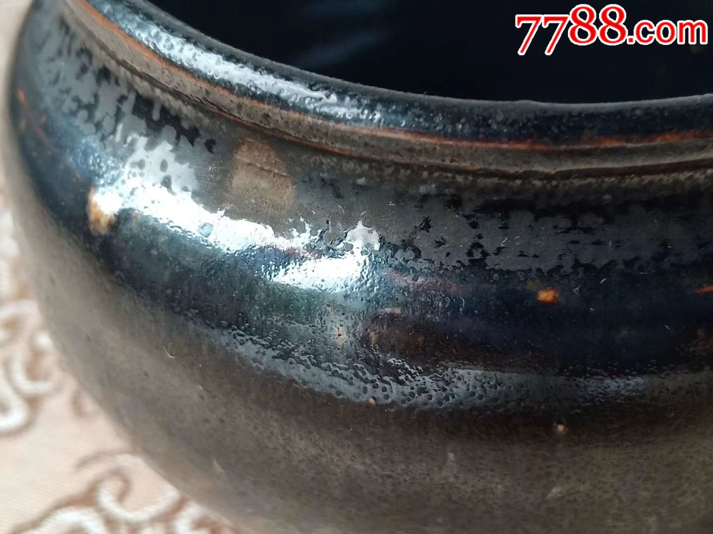 明代乌金釉水盂,黑瓷/天目瓷,乌金釉,明朝,文房用具,其他窑系_第8张