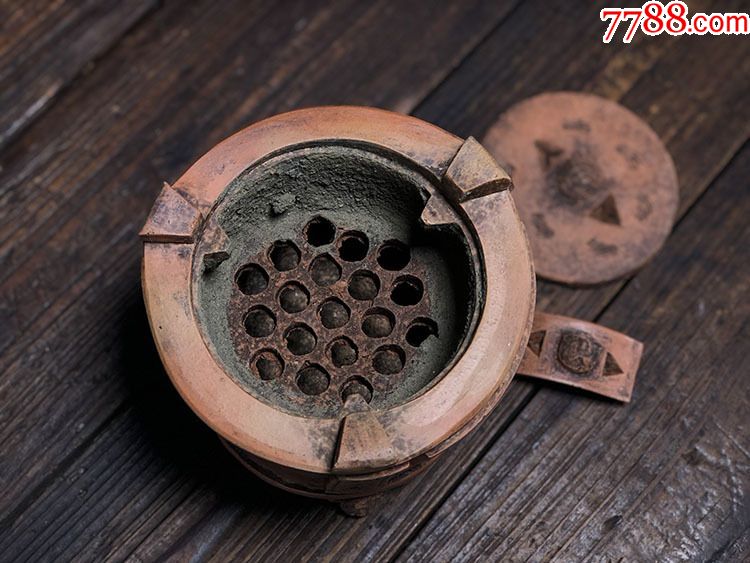 库存货潮汕纯手工红泥捏造功夫茶炉炭炉风炉农村耐火炉煮茶炉包老
