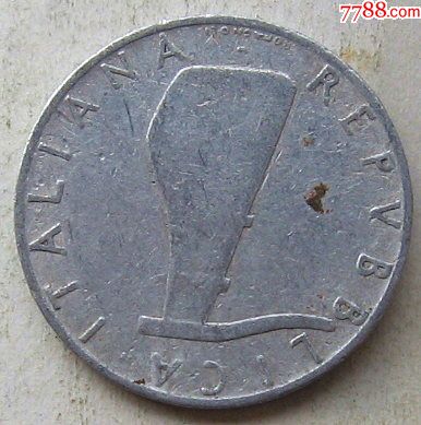 1955年意大利硬币5分-价格:2元-se67340333-外国钱币-零售-7788收藏