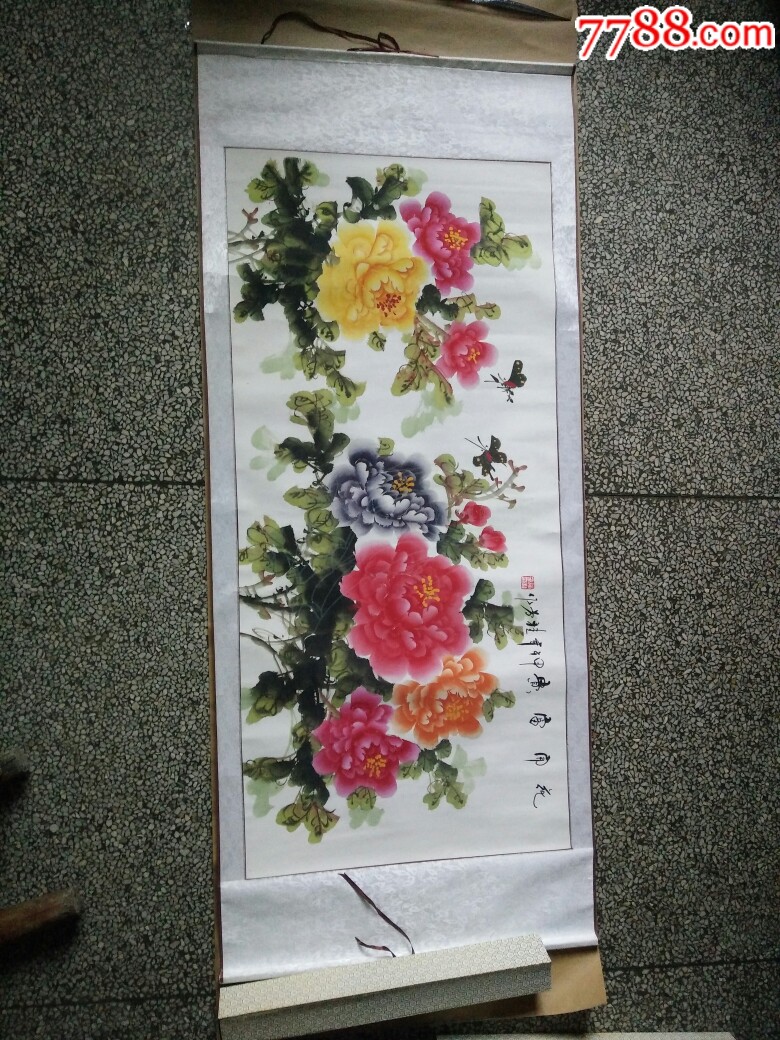 陈桂芳牡丹画—花开富贵-价格:1288元-se67358276-花鸟国画原作