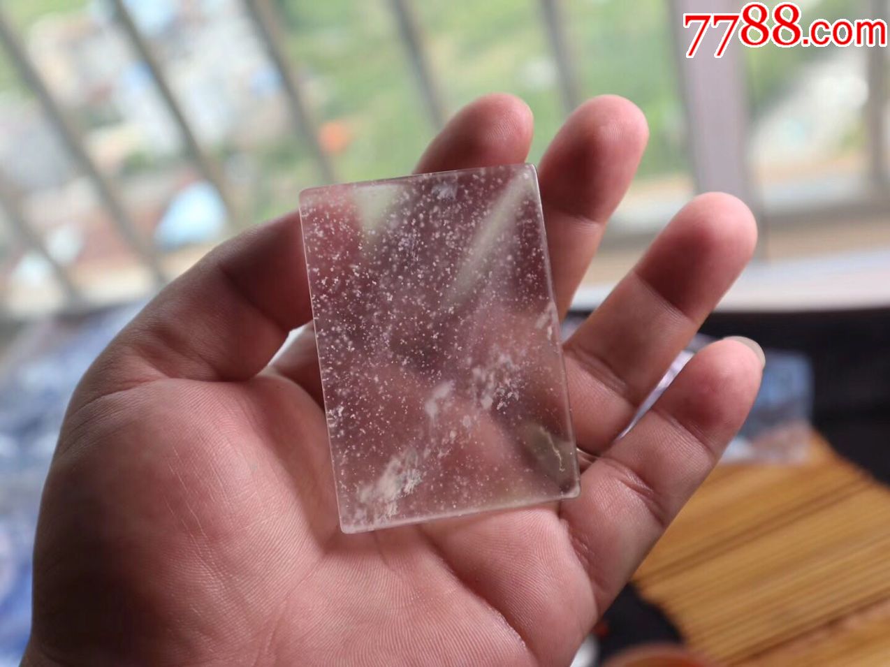 624458mm水沫雪花棉无事方牌男款配珠链挂件绳