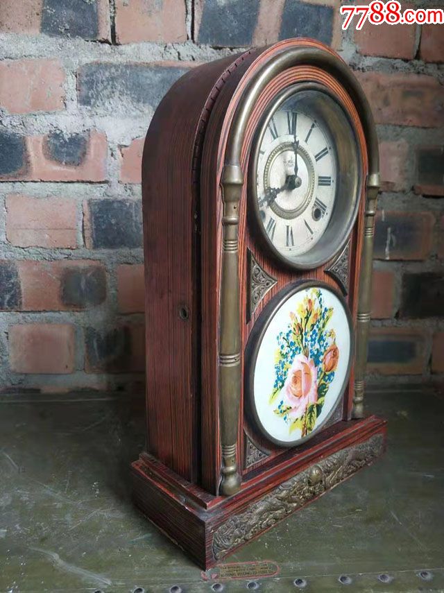 老物件老钟表80年代老机械上弦钟表旧挂钟摆钟老木钟老货旧货