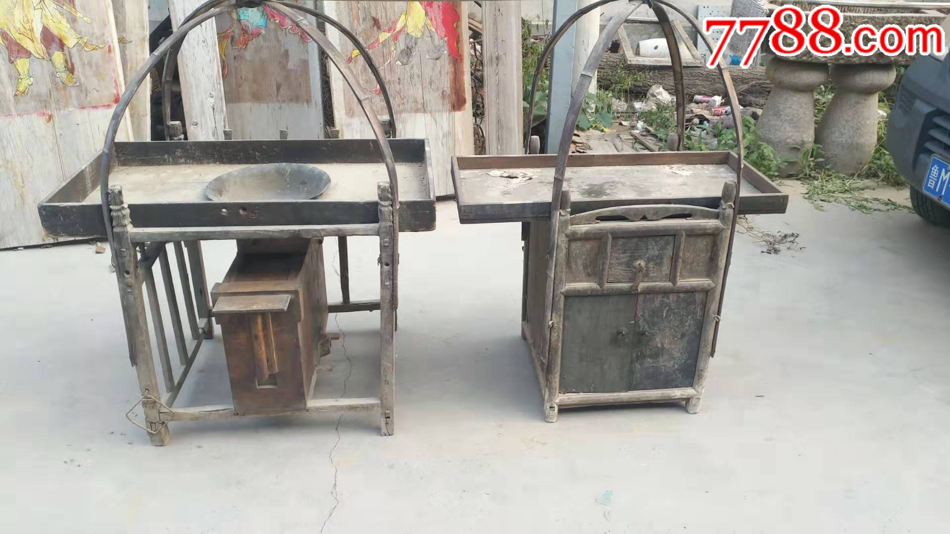 清代馄饨挑子一套全品