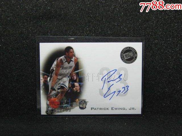 外国原版nba篮球球星卡签名卡patrick-ewing-jr.小帕特里克-尤因