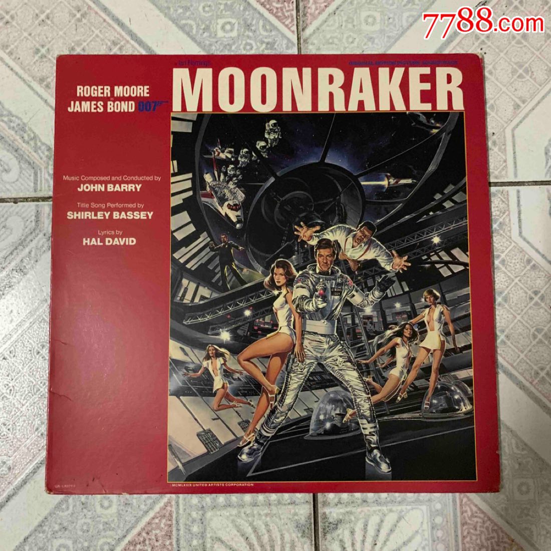 黑胶lp《james,bond007–moonraker》_价格50元【沙沙黑胶店】_第1张