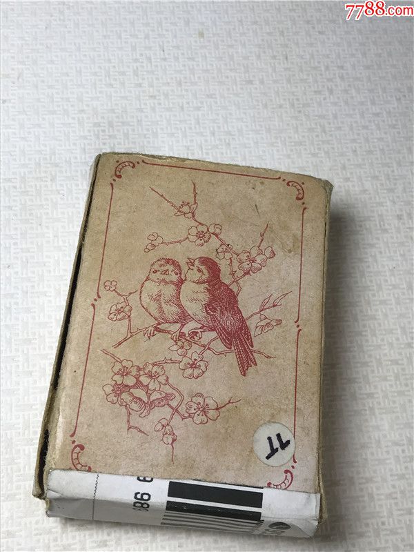 逸品文玩欧洲印制桥牌扑克怀旧收藏老物件保真古玩董
