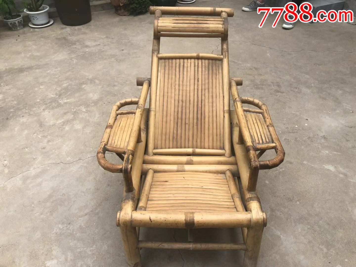 民国时期竹质躺椅